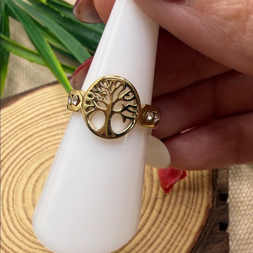 Gold Tree of Life Ring 7